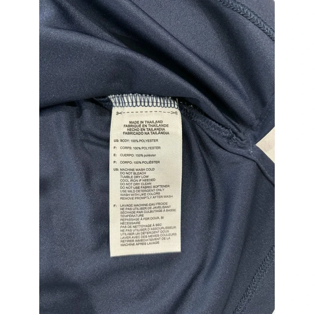 Adidas Mens Navy Blue Short Sleeve Performance Polo Shirt Four Corners Materials